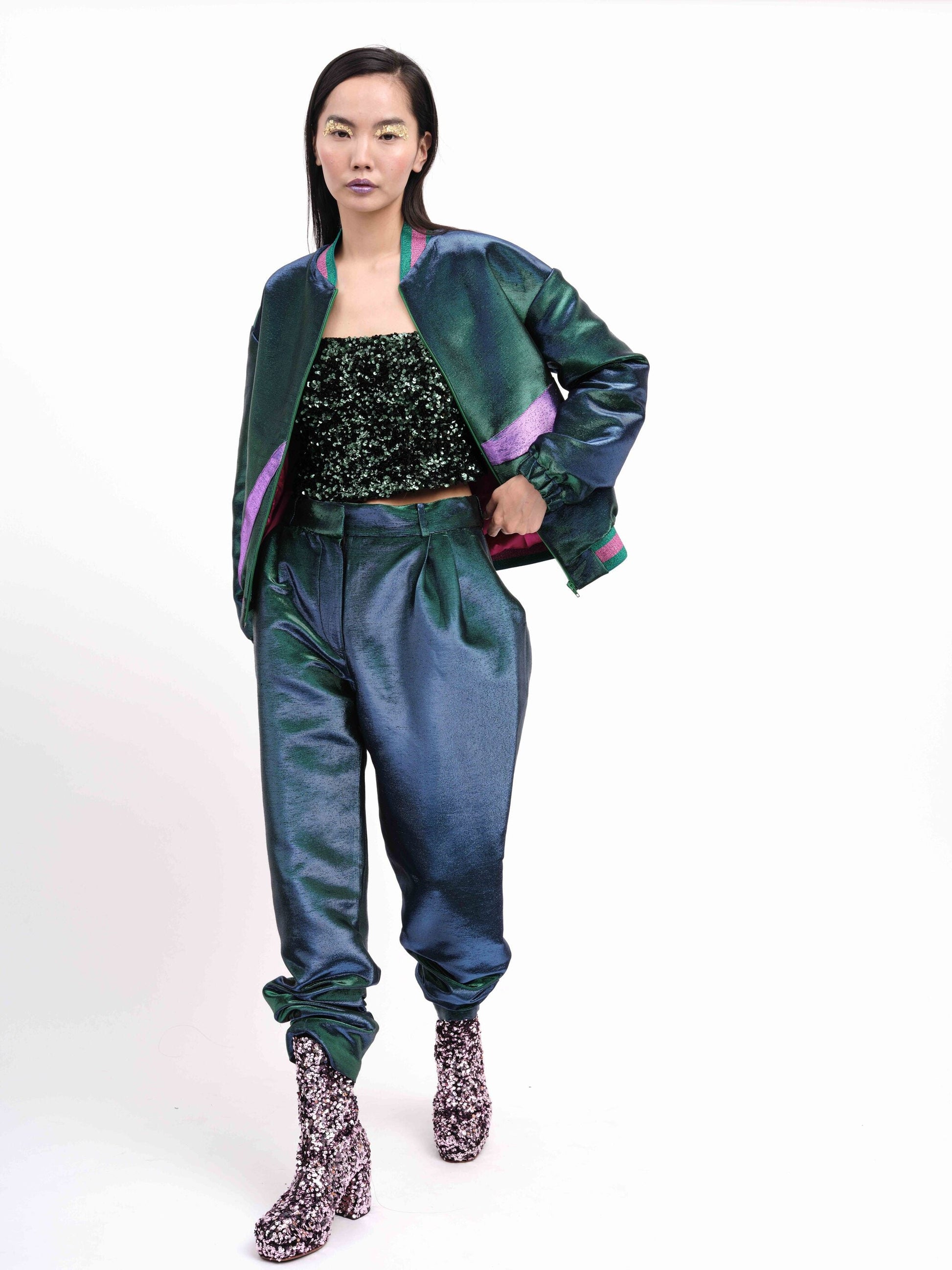 Pants Blue Green