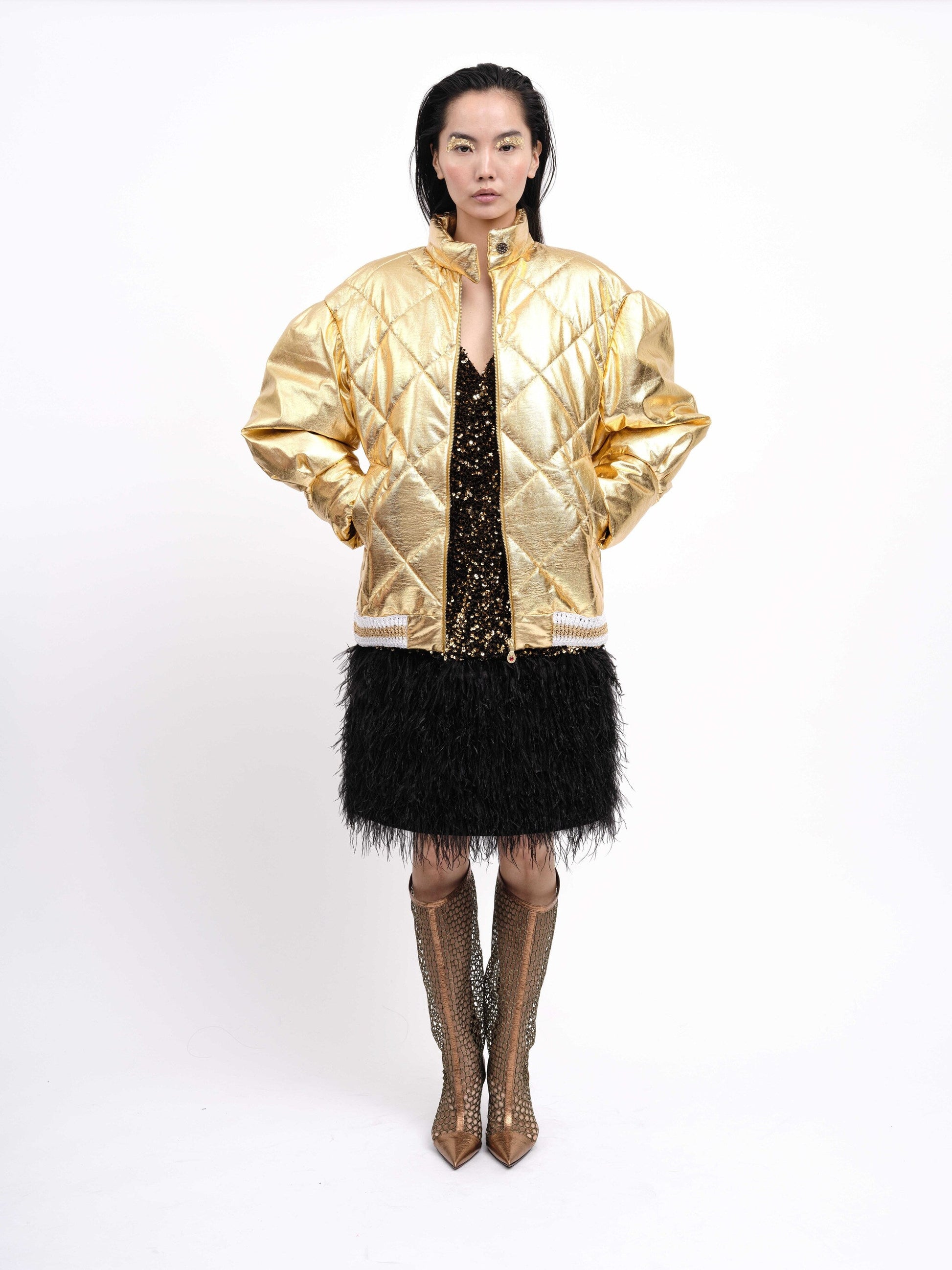 Bomber Jacket Gold