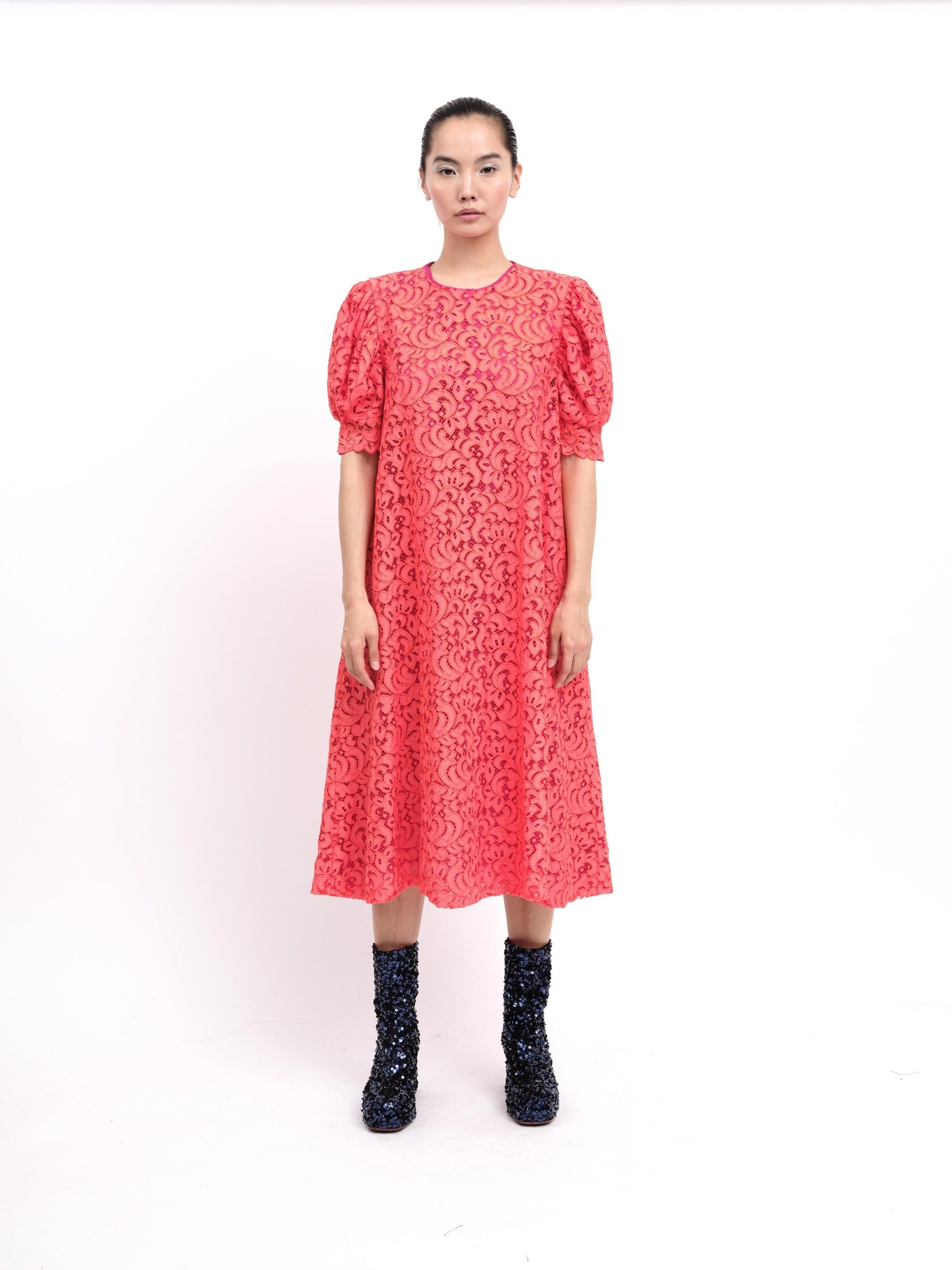 Dress Lace Coral