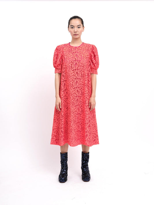 Dress Lace Coral