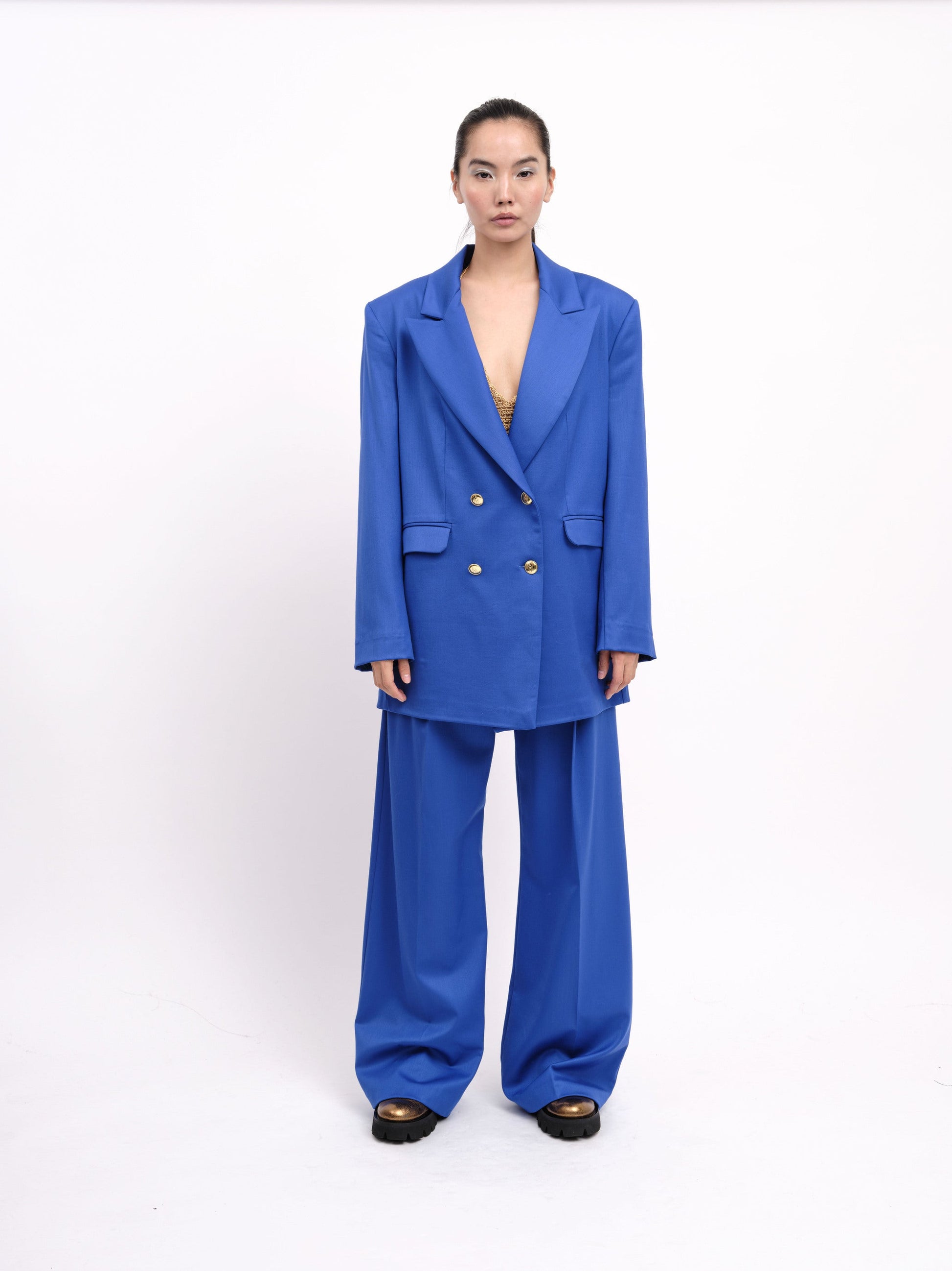 Blue Suit Wide Fit
