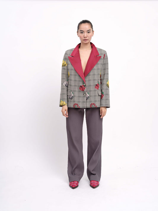 Blazer Check Flowers