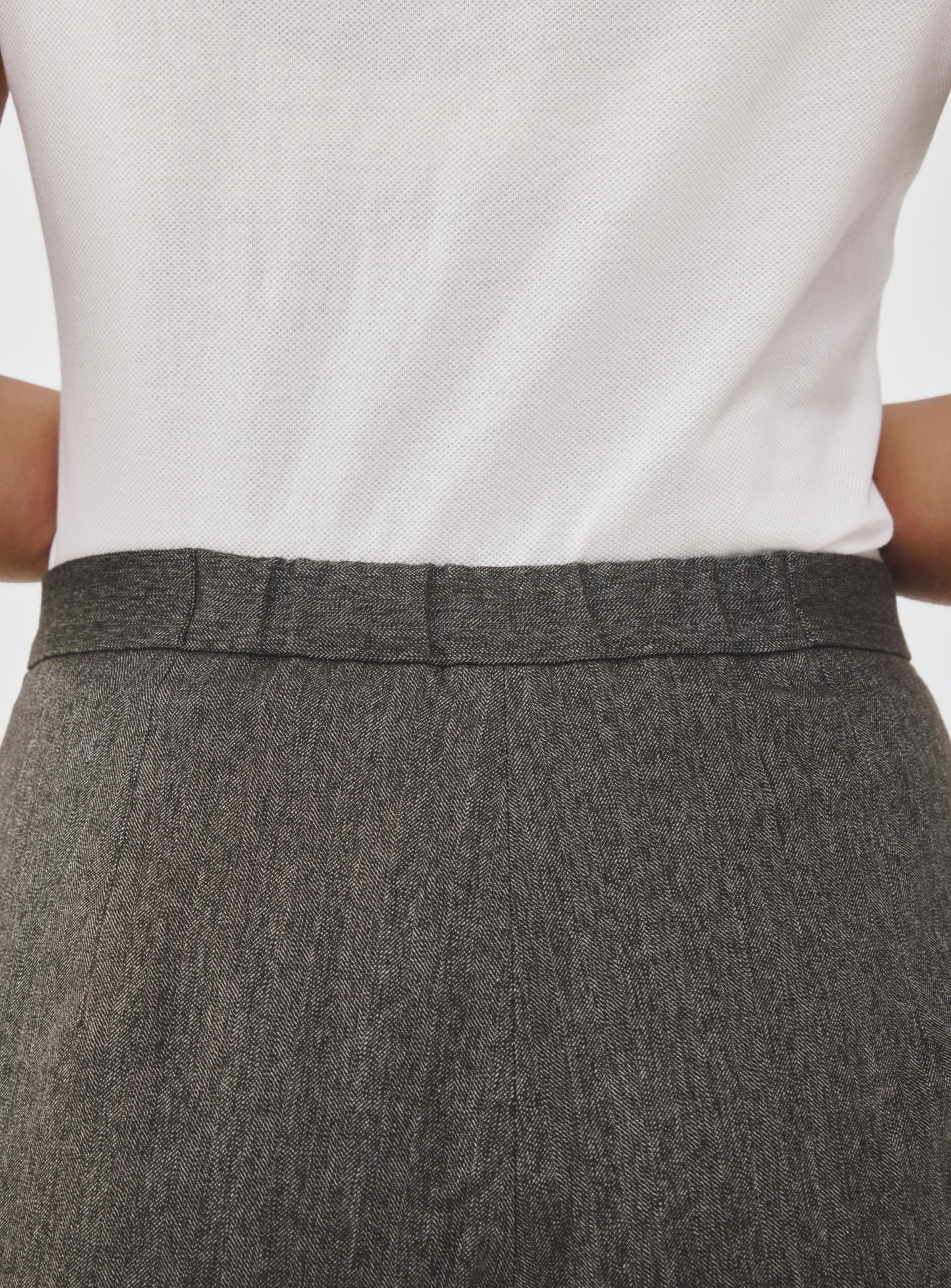 Brown Cotton Cropped Pants