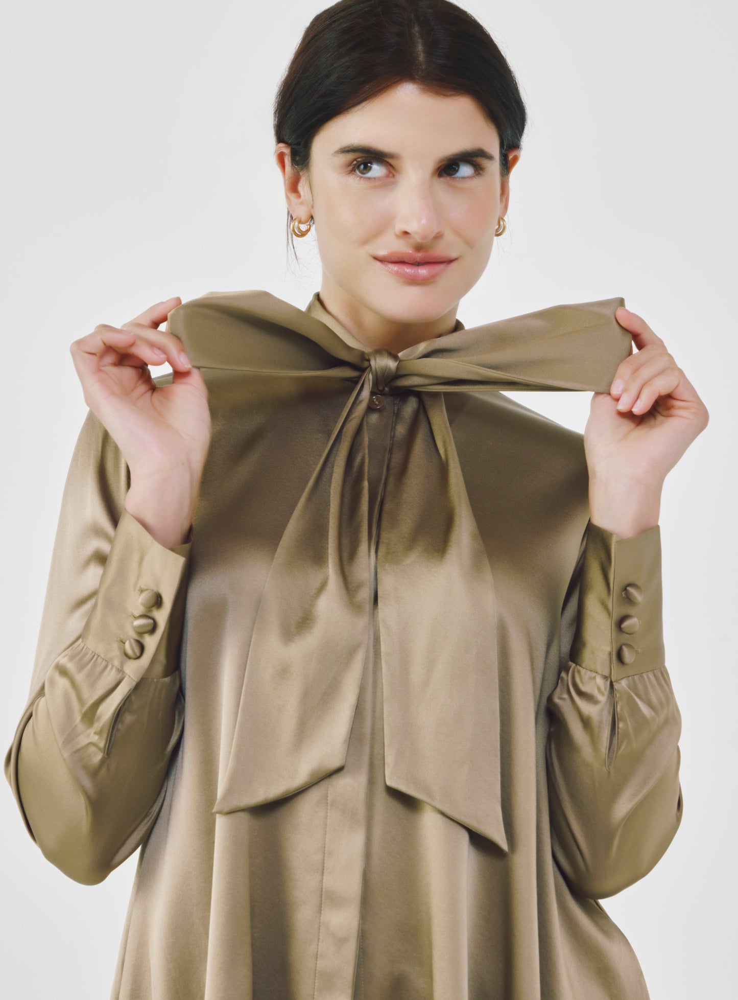 Silk Bow Blouse