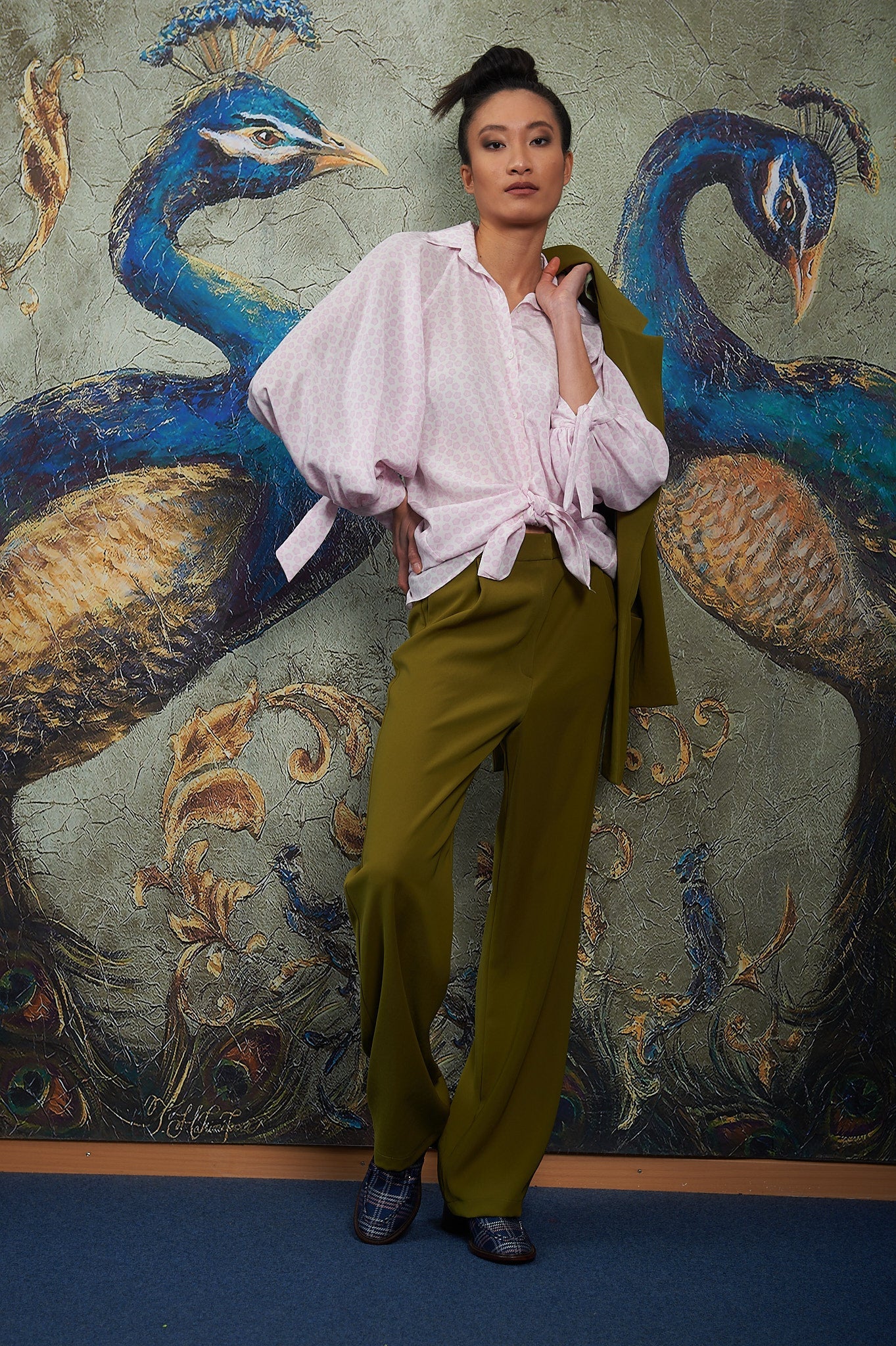 Bluse mit Blumen