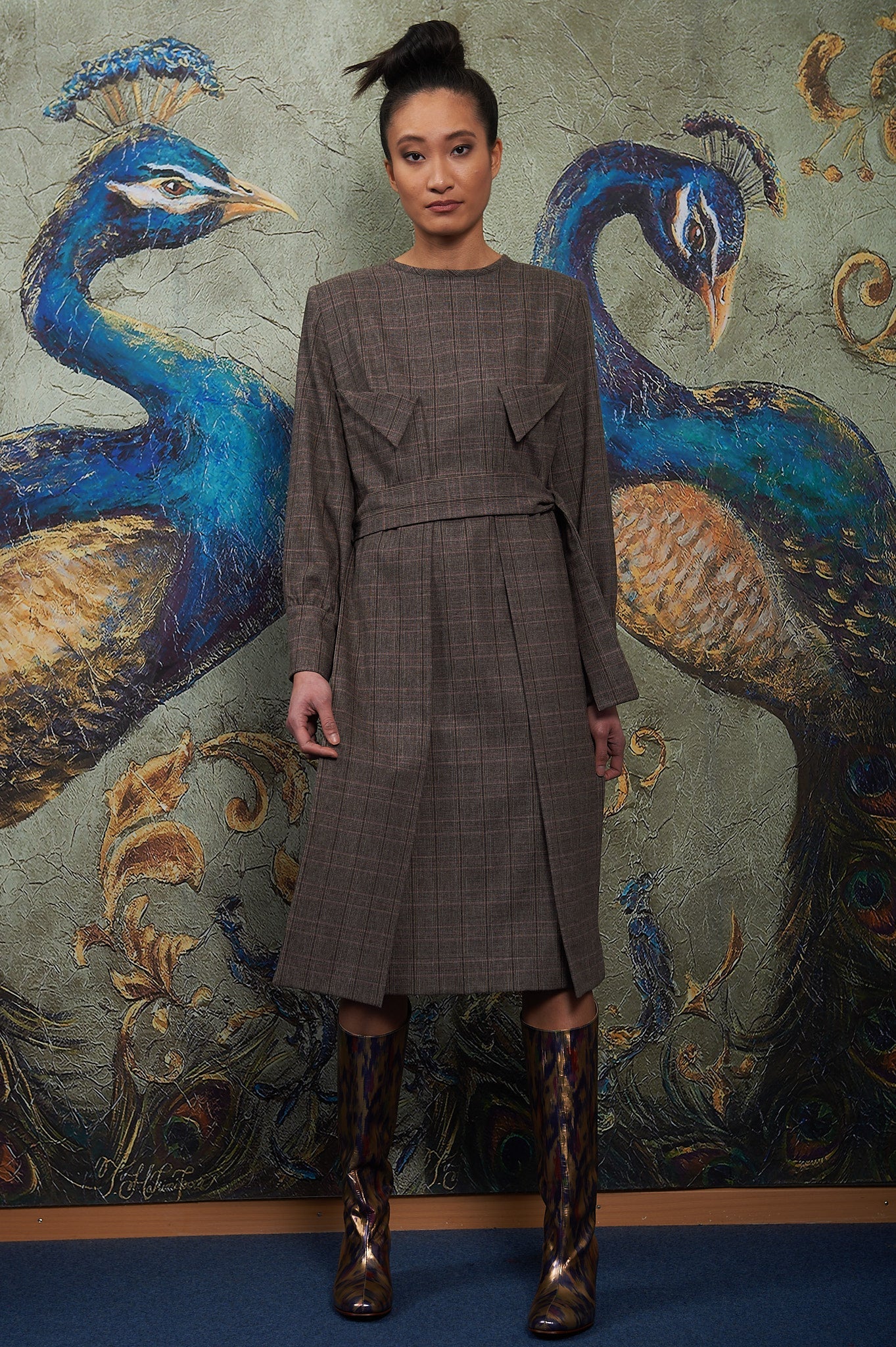 Kariertes Kleid