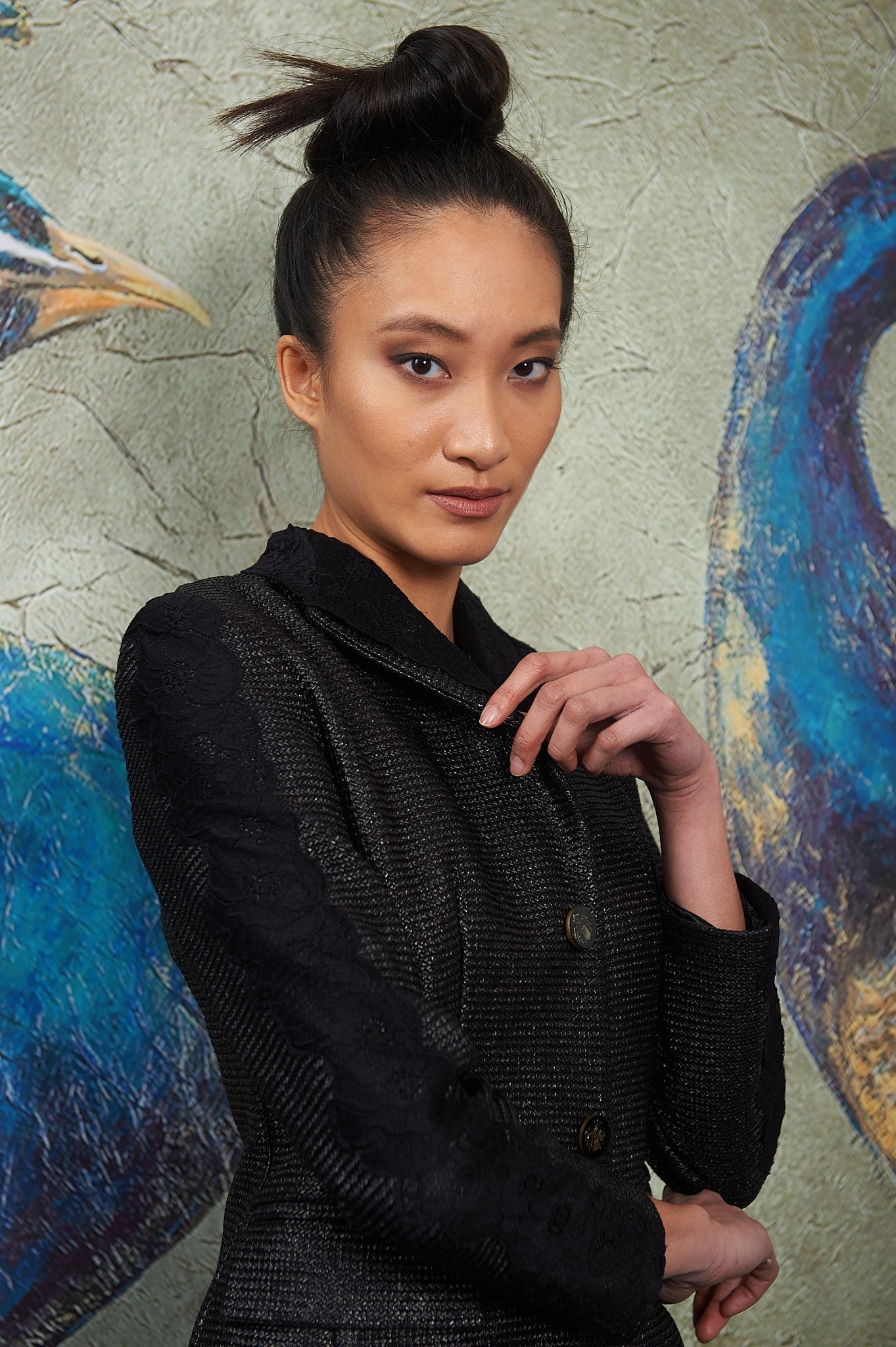 Blazer mit Spitze