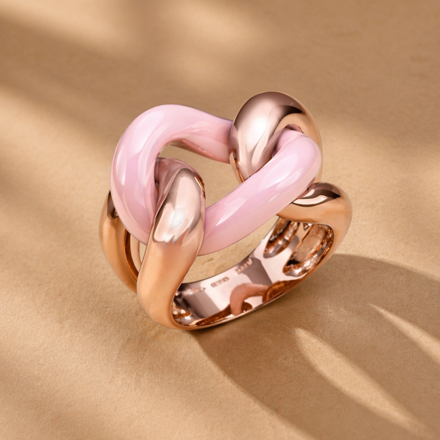 Gourmette Pink Ring