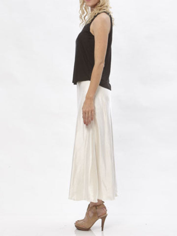 Katherine Skirt-Hemp/Silk-Creme