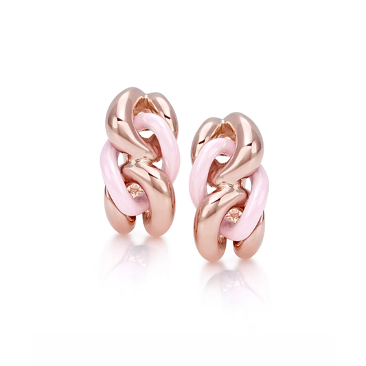 Gourmette Pink Earrings