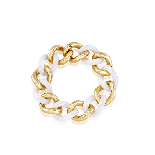 Gourmette White Bracelet XS