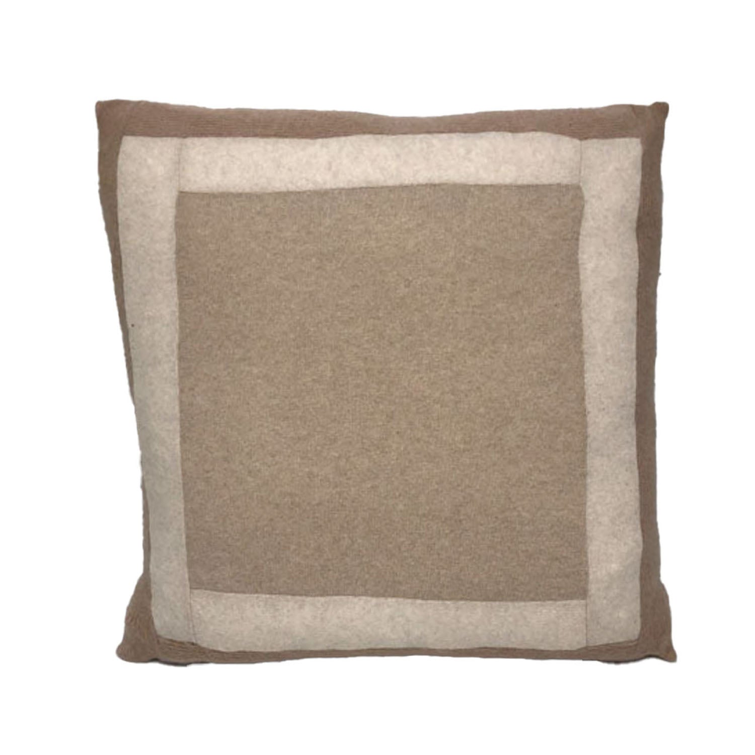 Oatmeal Color Blocked Pillow + 24"
