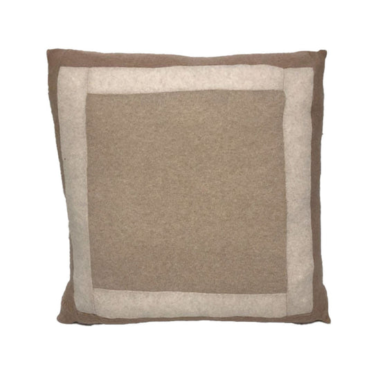 Oatmeal Color Blocked Pillow + 24"