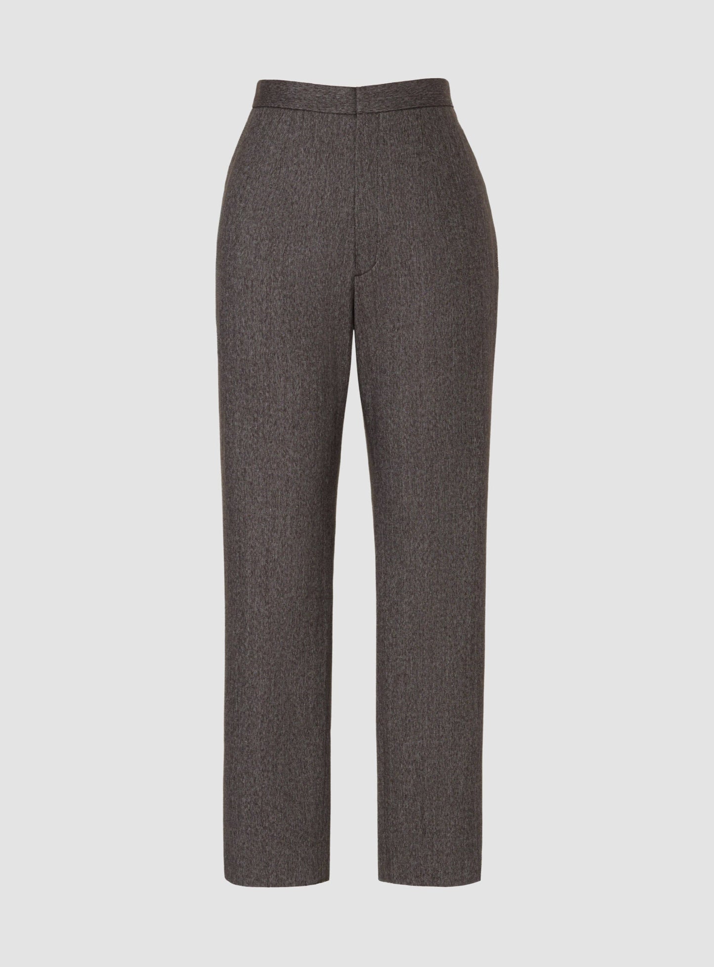 Brown Cotton Cropped Pants