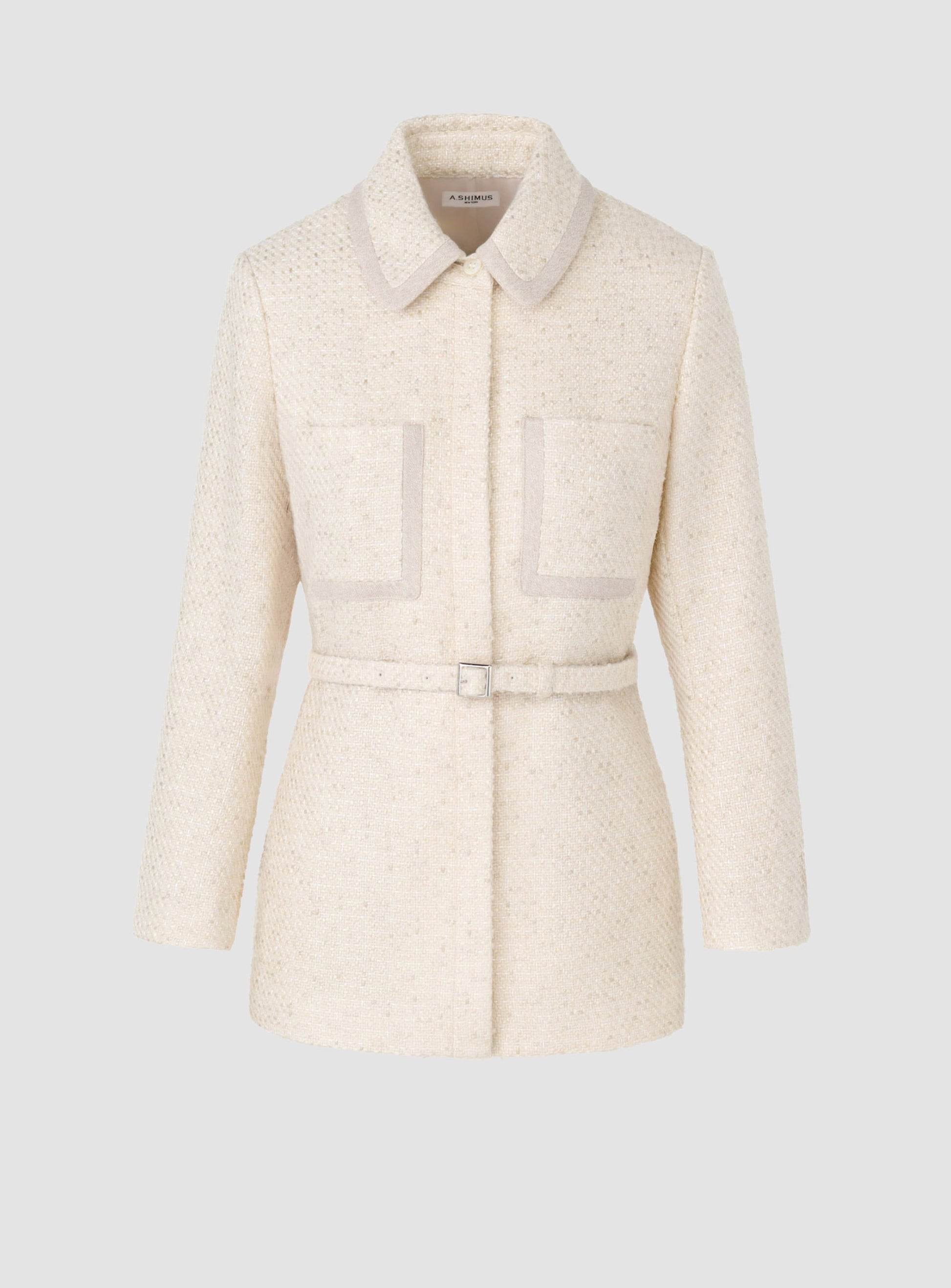 Fancy Tweed Shirt Jacket