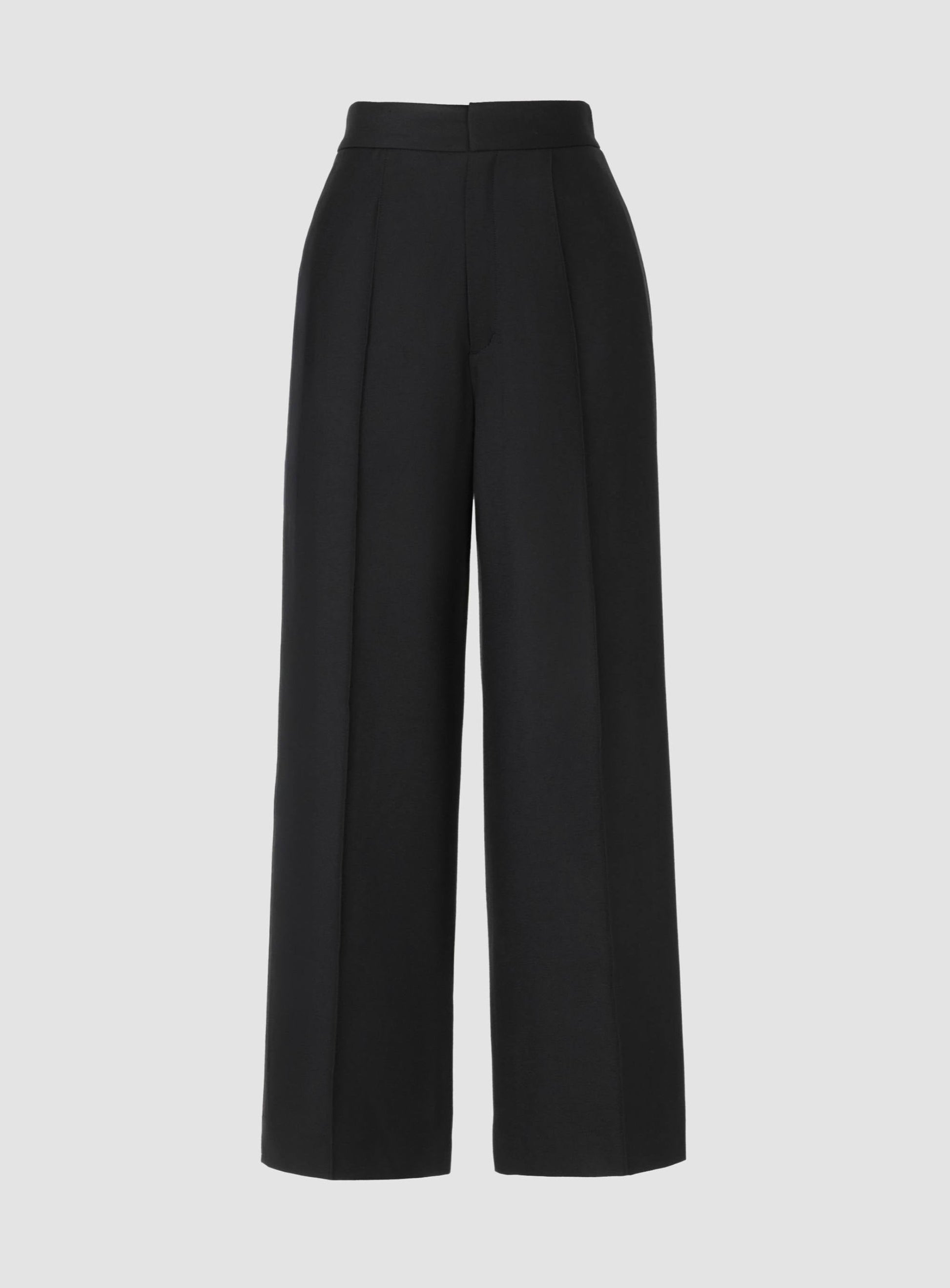 Wide Leg Pants with Elastic Waistband