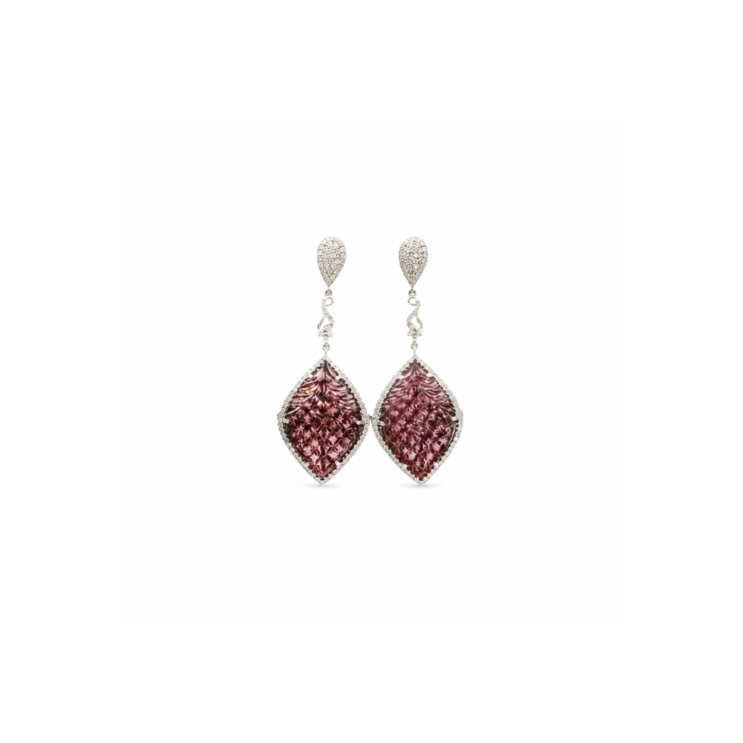 Blush Petal Drop Earrings