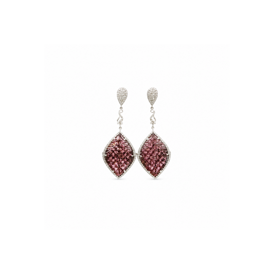 Blush Petal Drop Earrings