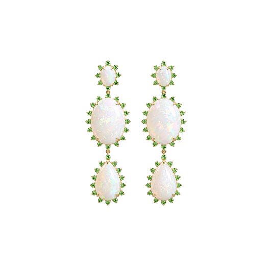 14K Gold Ethiopian Earrings