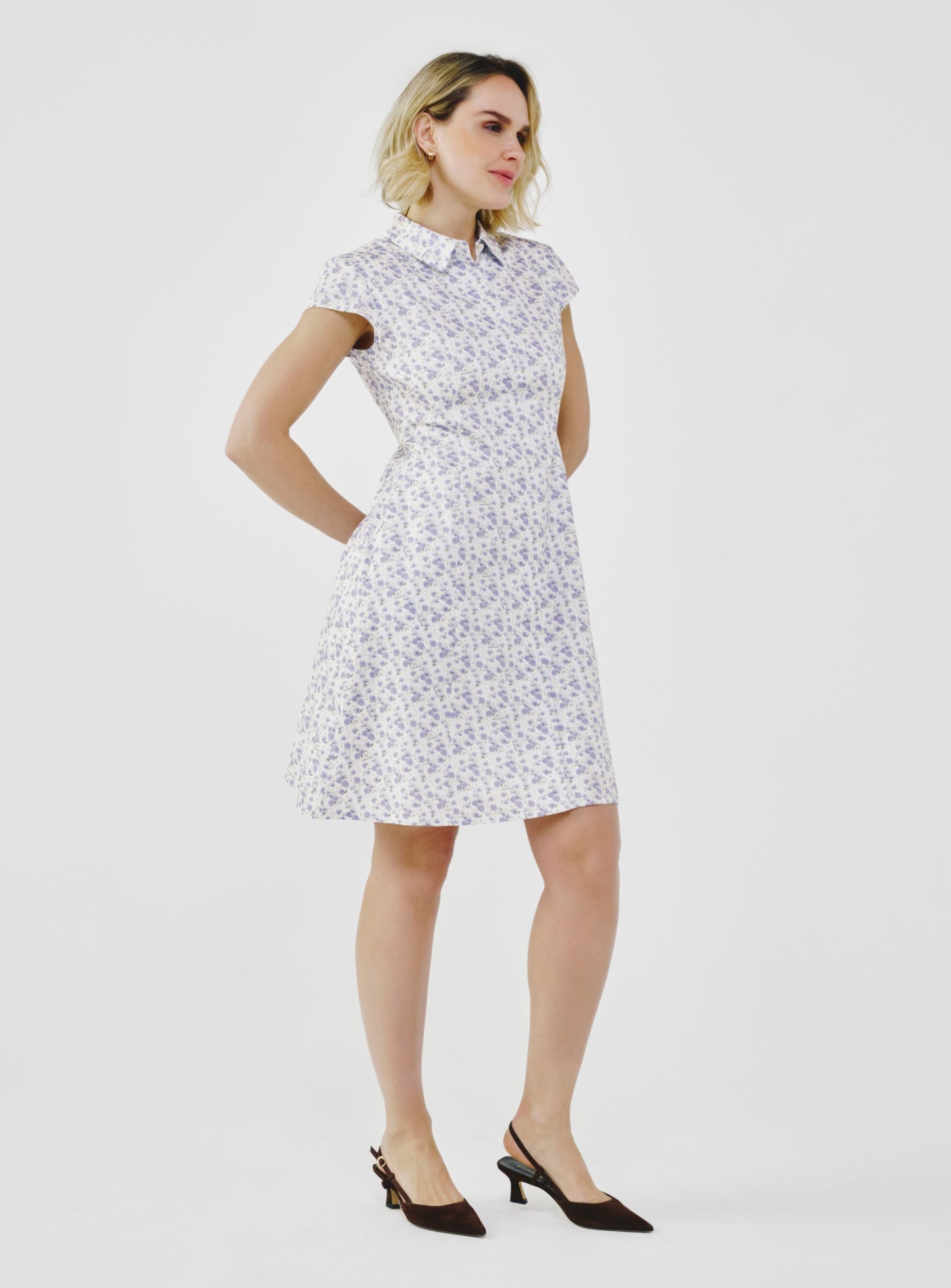 Floral Cotton-Poplin Dress