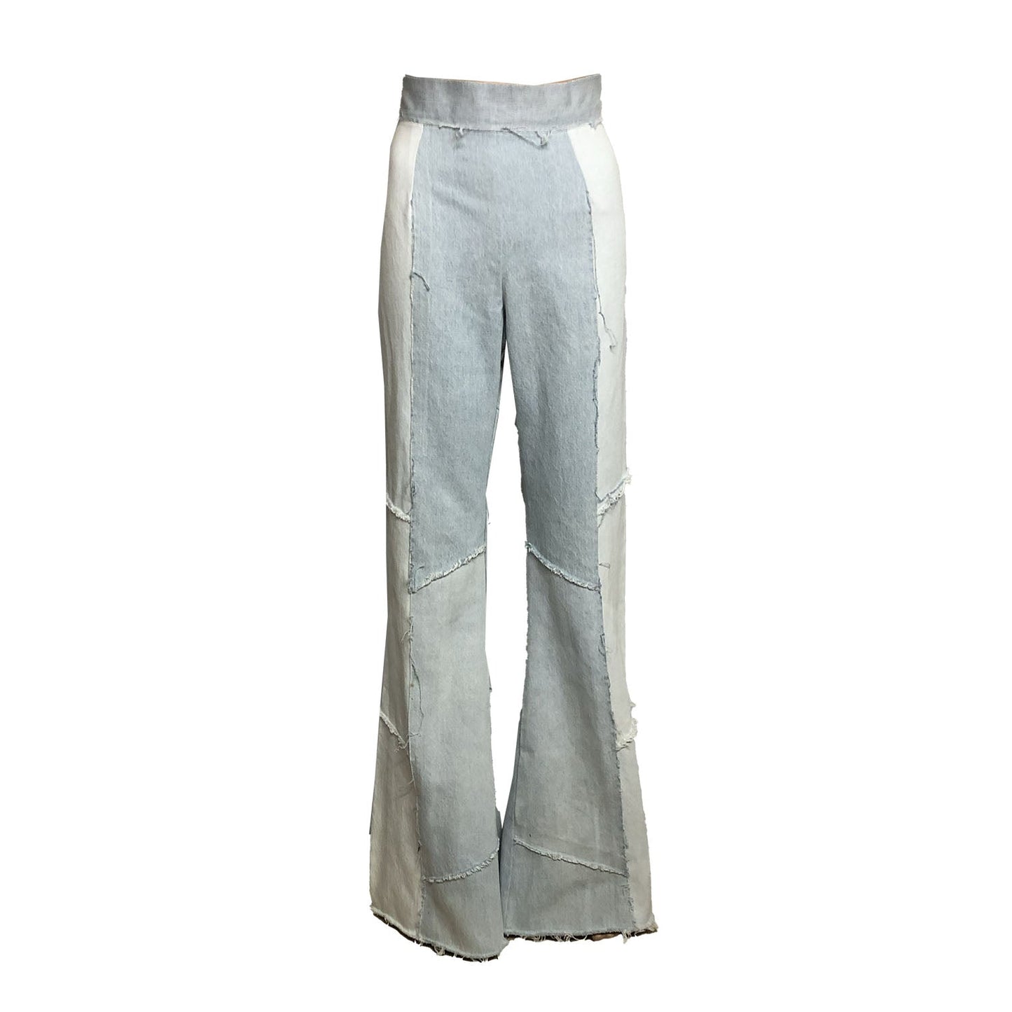 The Alice Jean – Two-Tone Upcycled Denim Flare