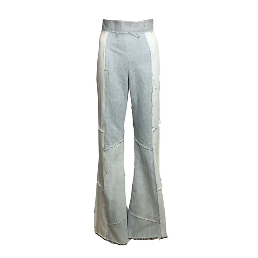 The Alice Jean – Two-Tone Upcycled Denim Flare