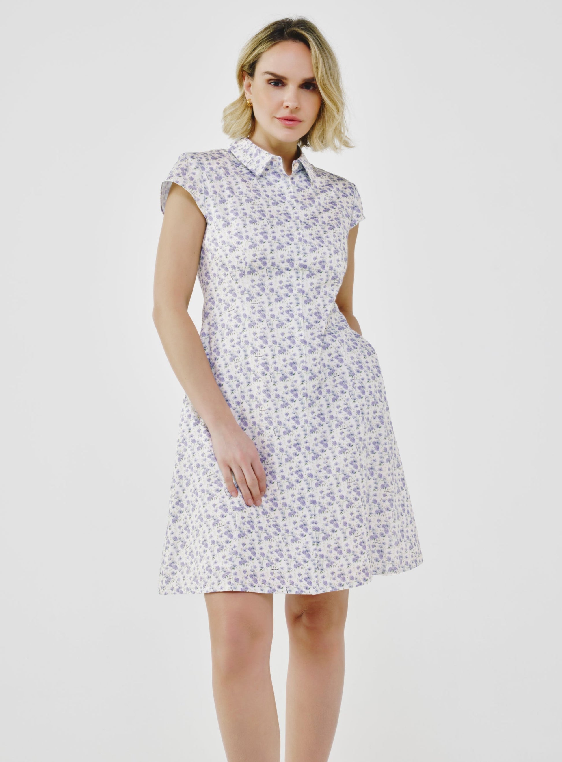Floral Cotton-Poplin Dress