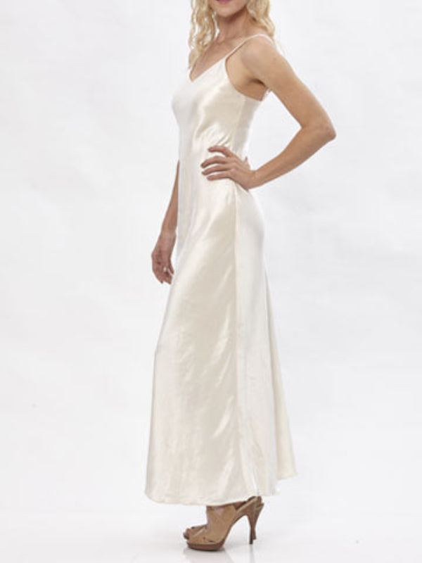 Vivien Slipdress – Hemp/Silk-Crème