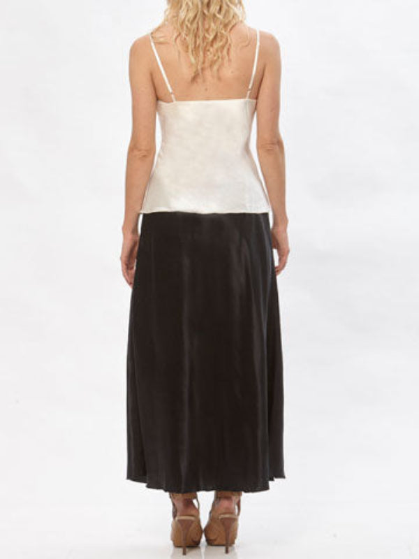 Katherine Skirt-Hemp/Silk-Black
