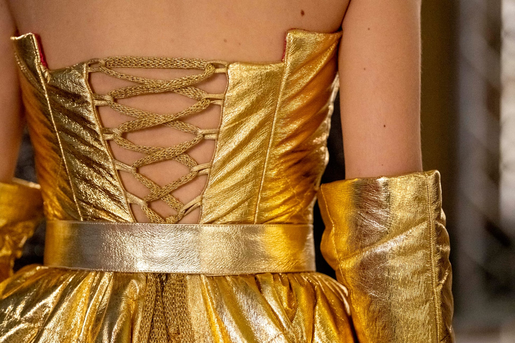 Dress Gold Runway