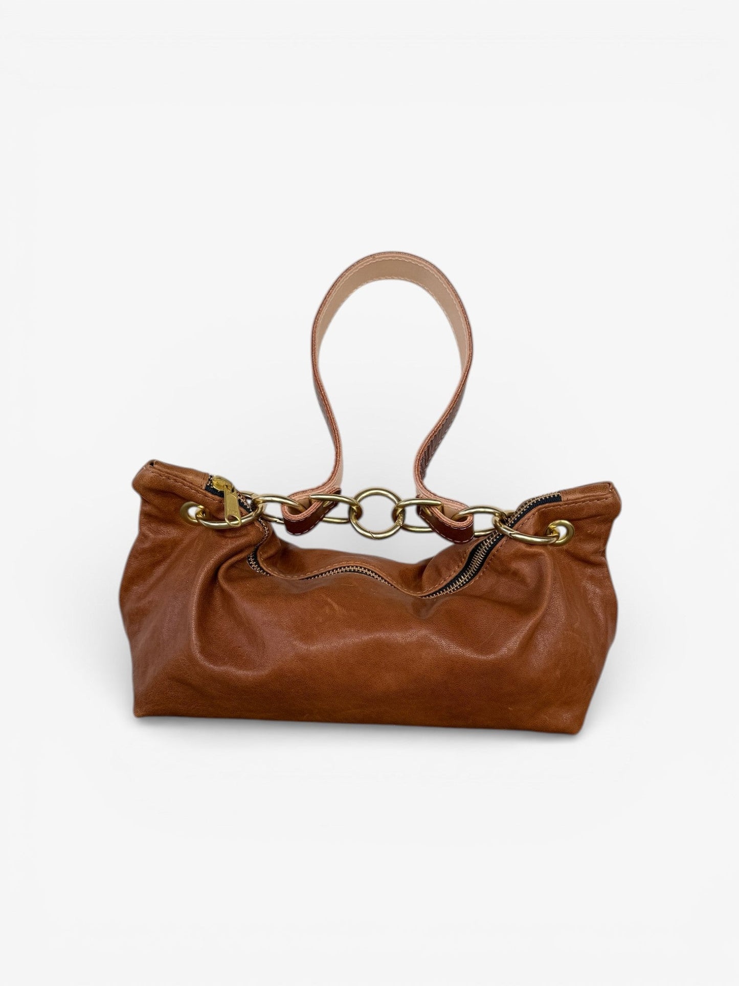 Blair Shoulder Bag, Brown Leather