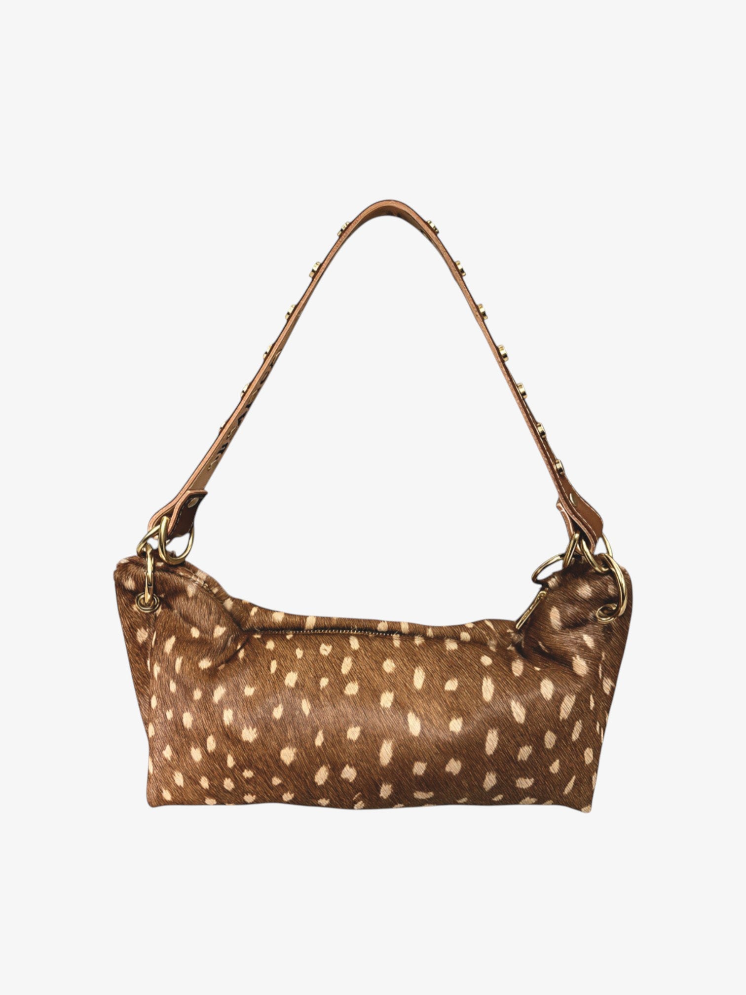 Blair Shoulder Bag, Fawn Print Hair-On-Hide