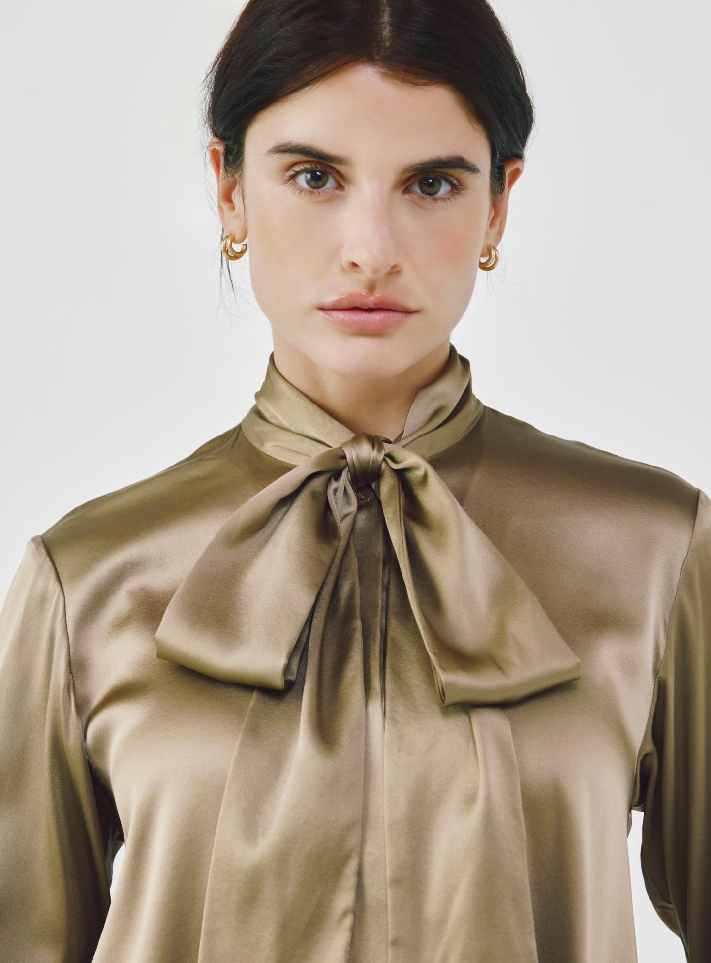 Silk Bow Blouse