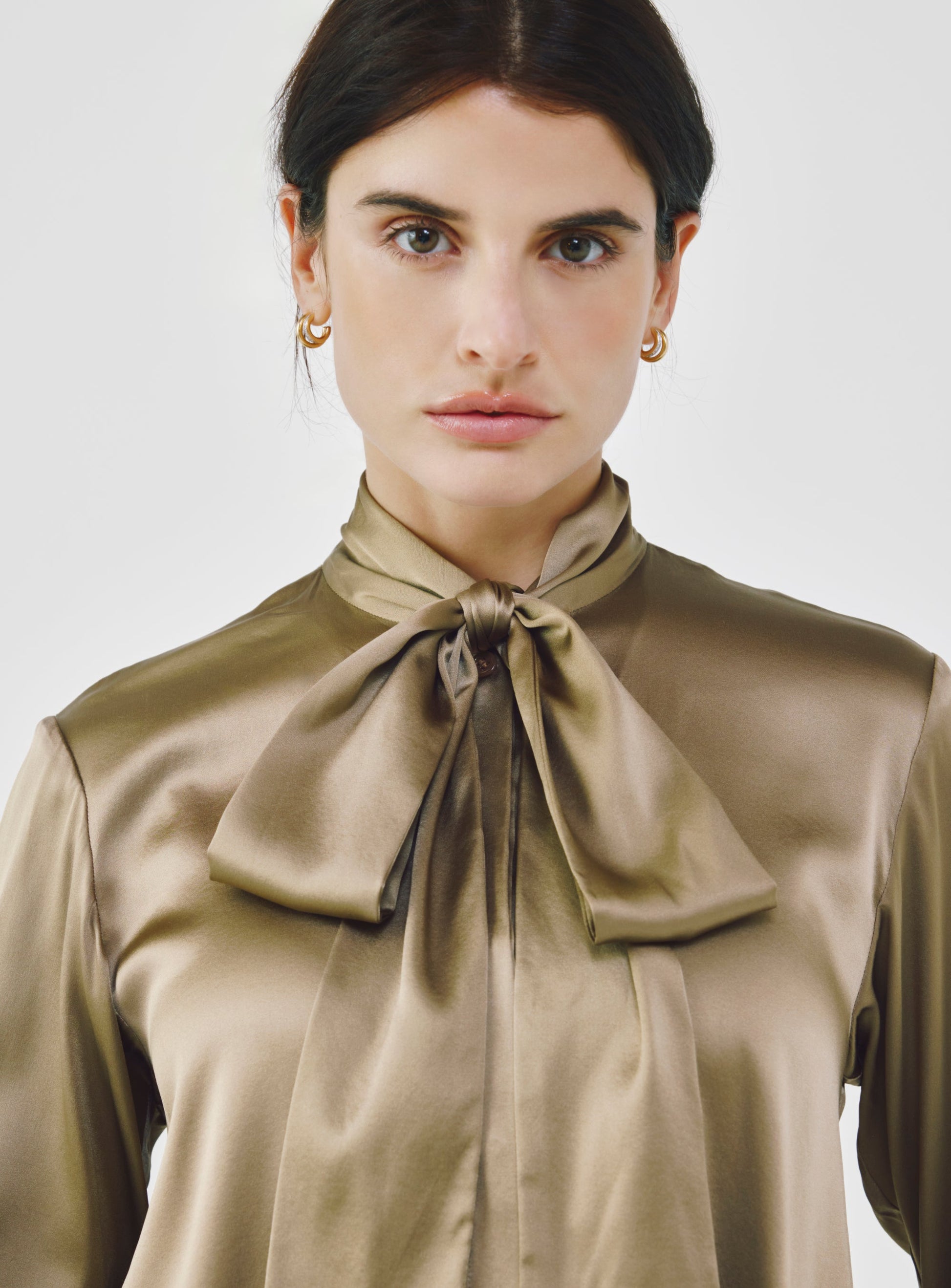Silk Bow Blouse