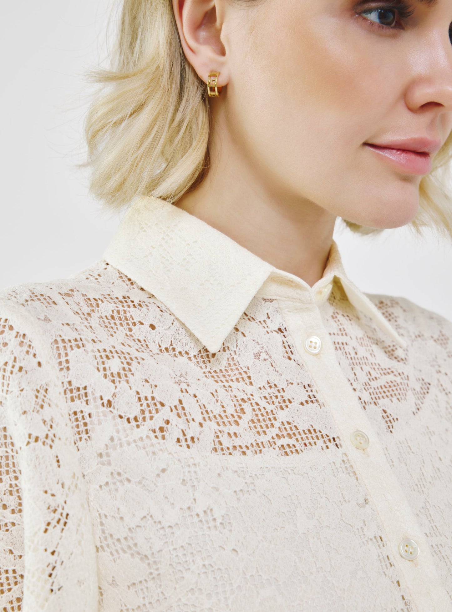 Organic Cotton Lace Shirt