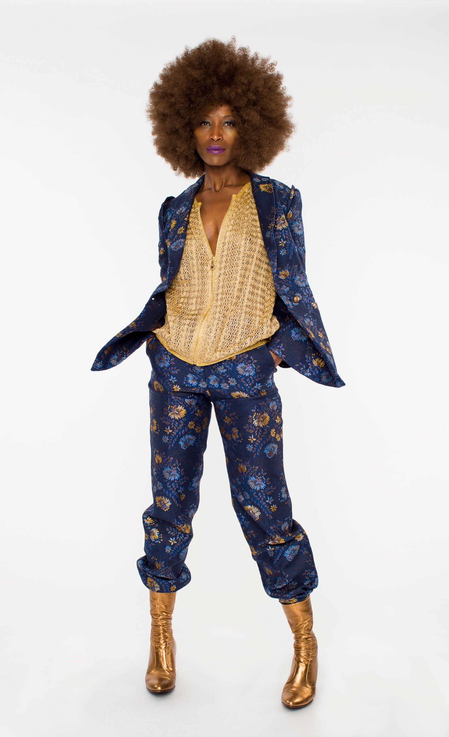 Suit Floral Blue