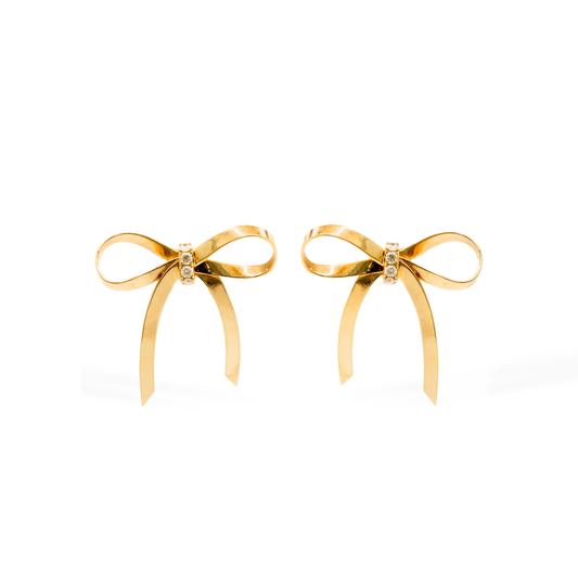 Lyoness Jewels Diamond Tied in Gold Earrings