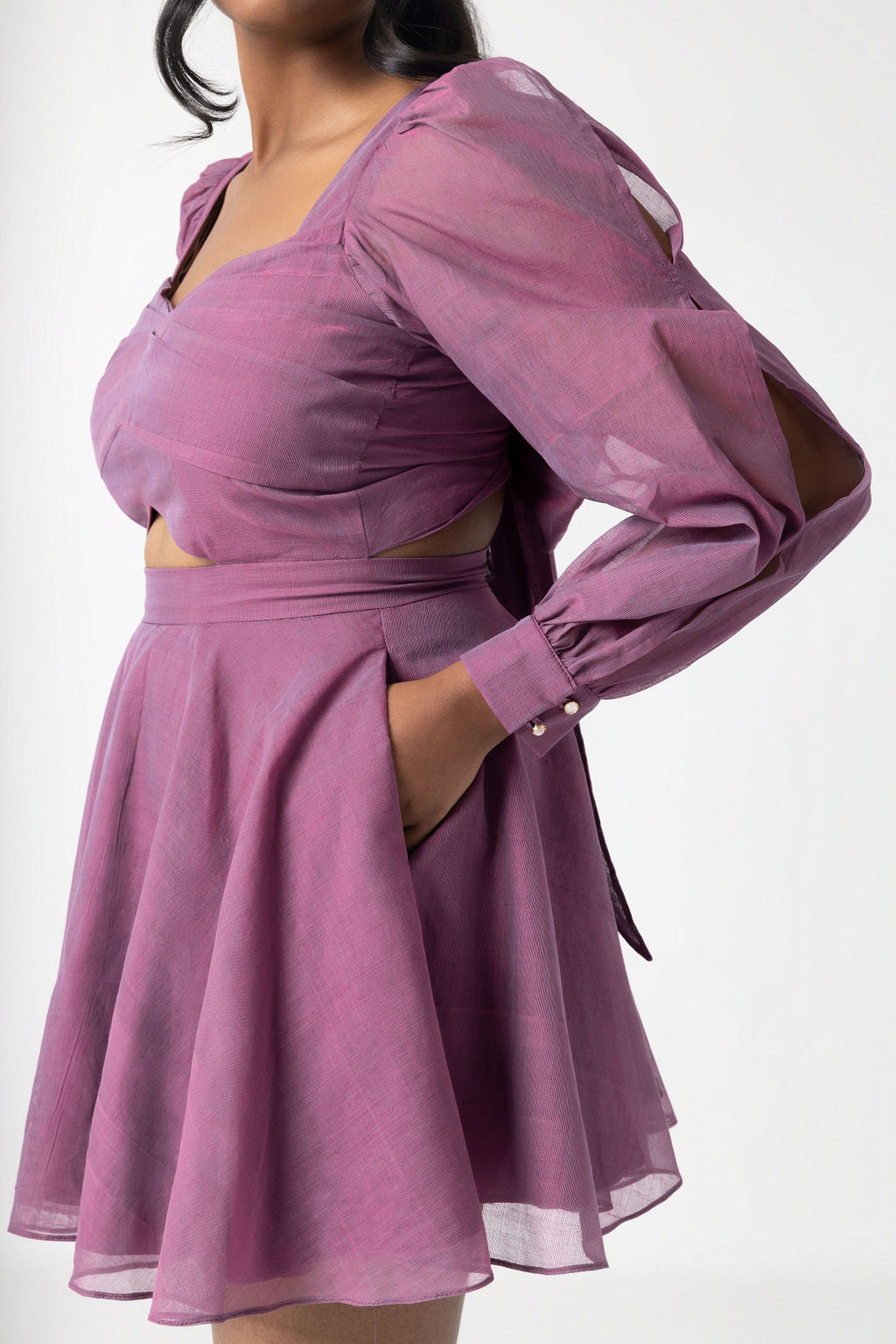 Lizzi Lantern Sleeve Dress