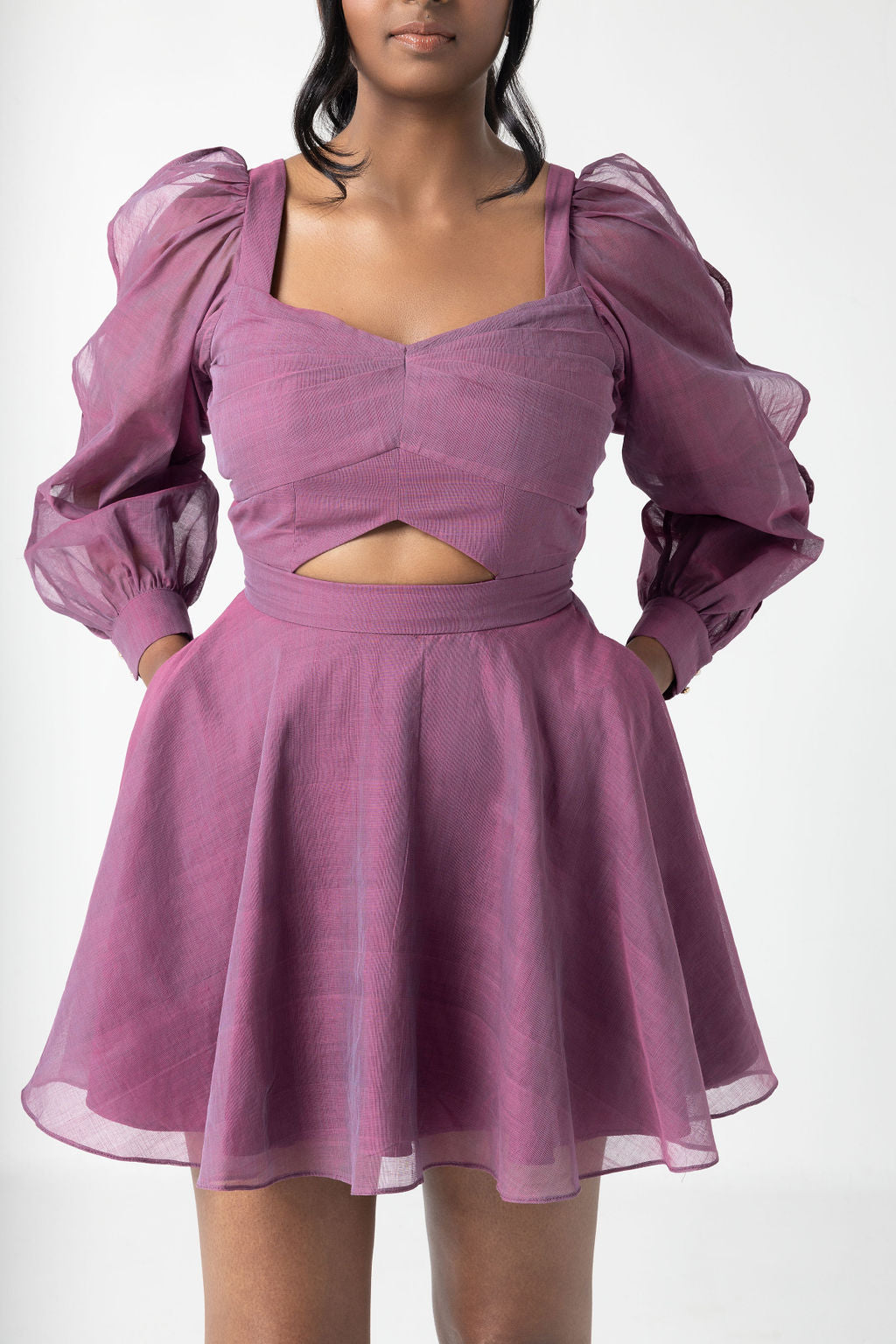 Lizzi Lantern Sleeve Dress