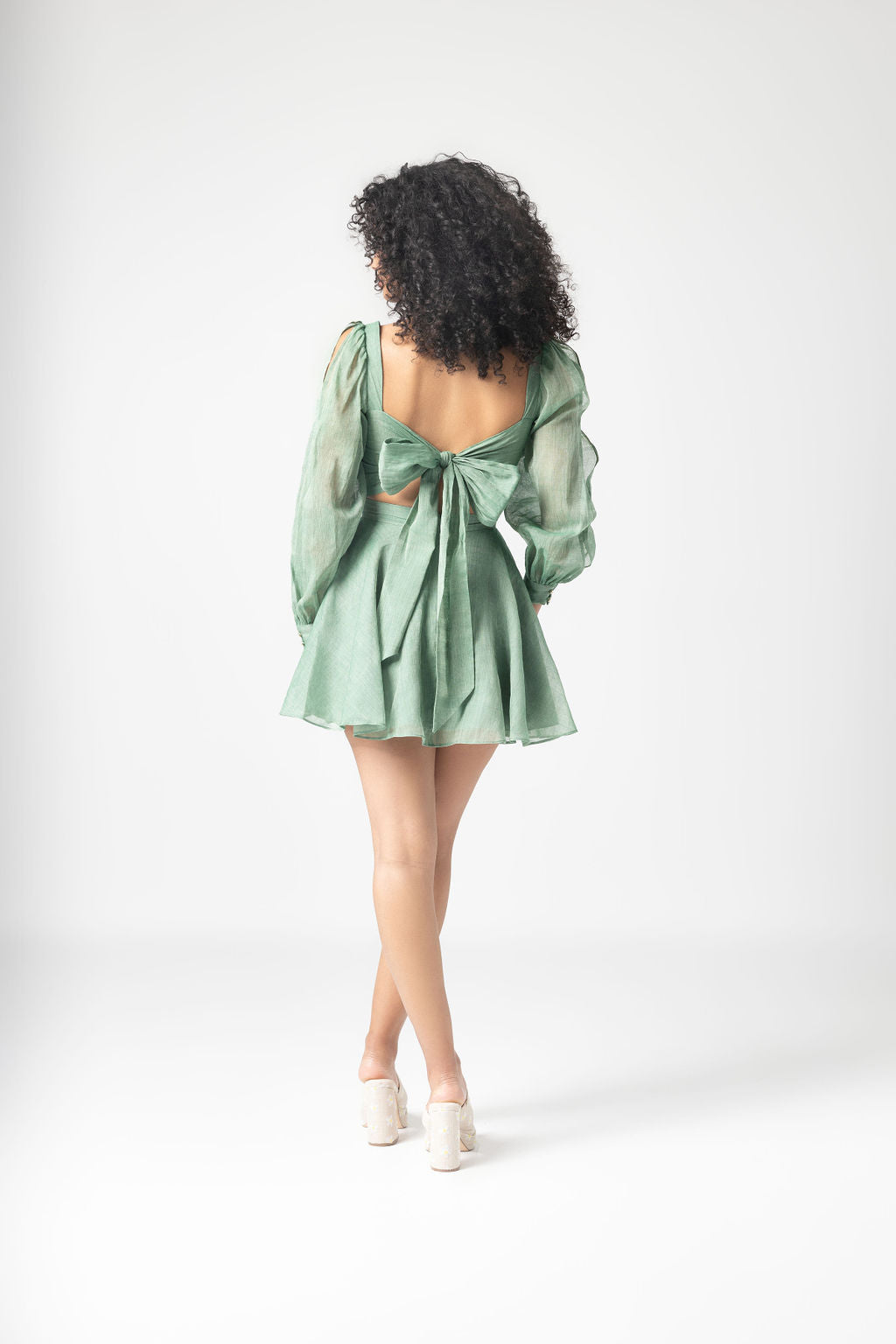 Lizzi Lantern Sleeve Dress