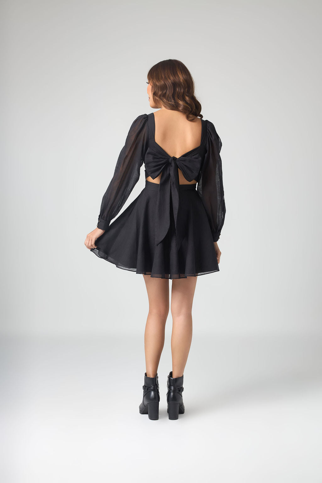 Lizzi Lantern Sleeve Dress