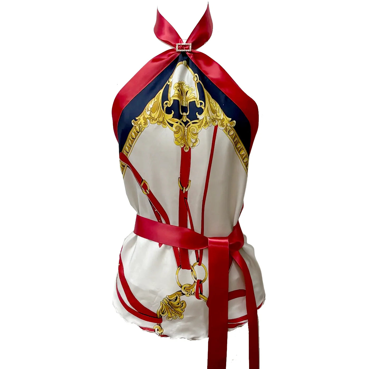 Vintage Scarf Halter Tops