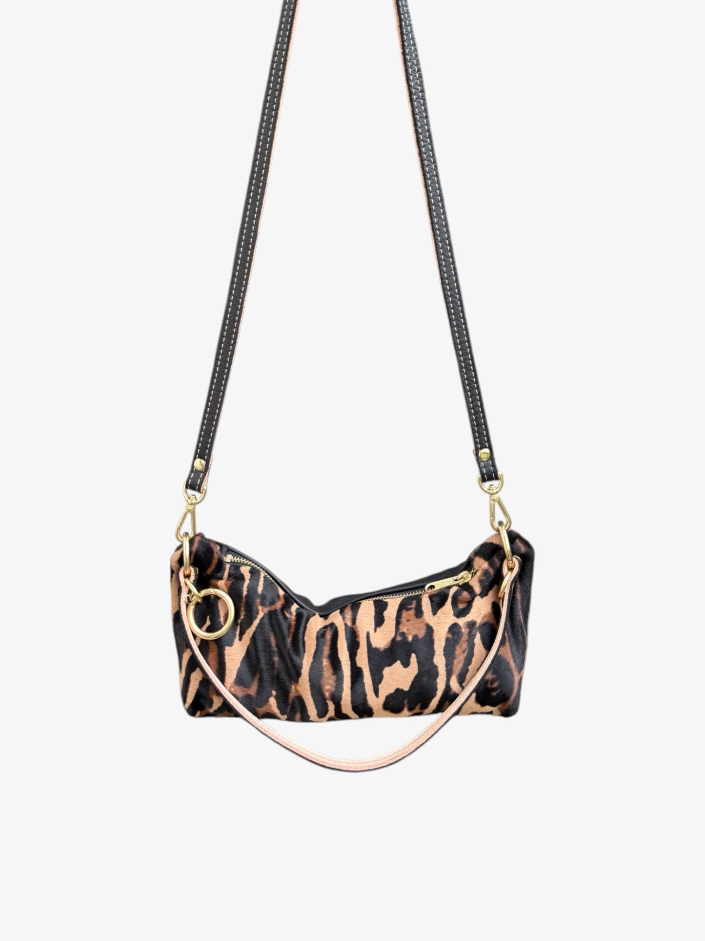 Baby Blair Shoulder Bag, Leopard Print Hair-On Hide-Available for Pre-Order