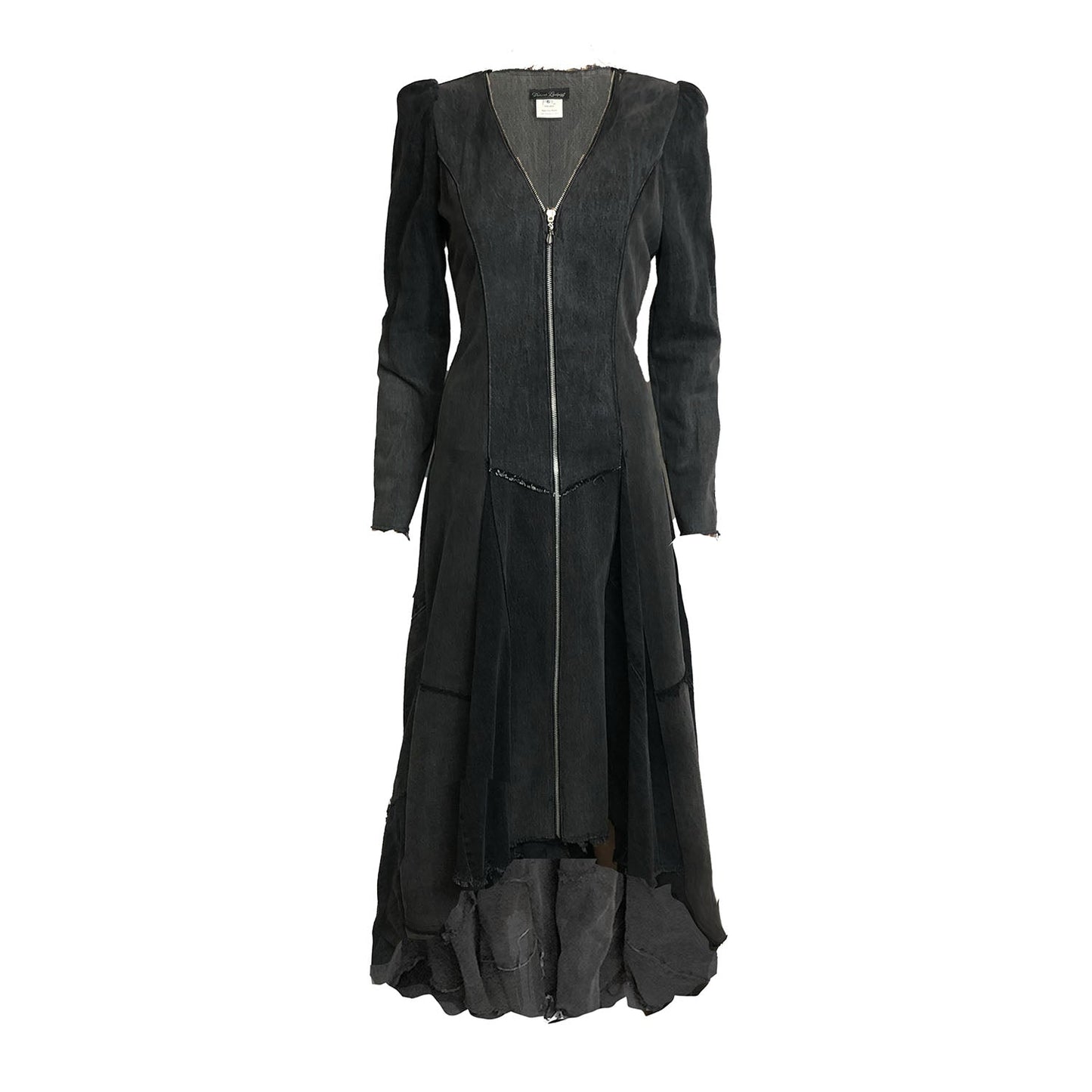 Beatrix Coat-Distressed Black