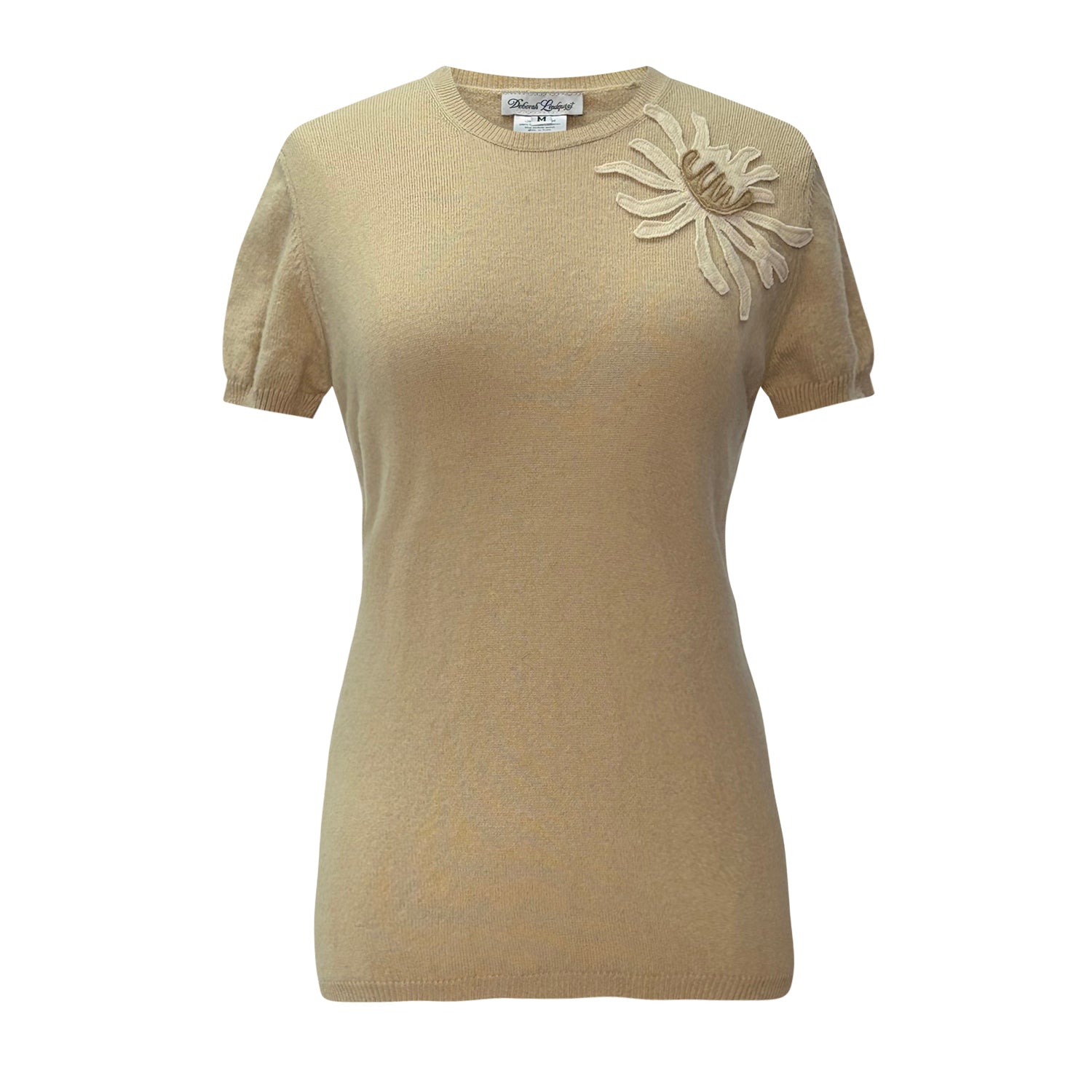 Corsage Sweater-Beige