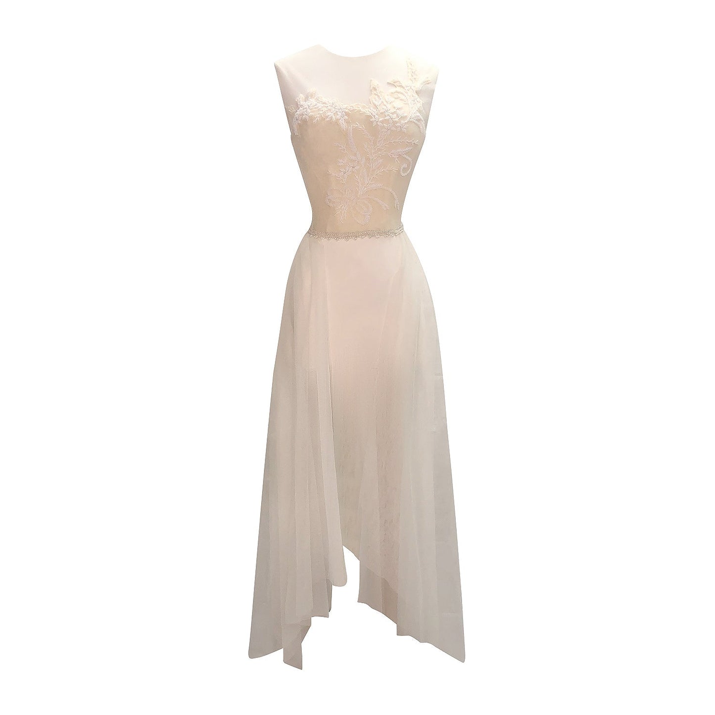 Beulah Beaded Bustier-Vintage Beaded Wool