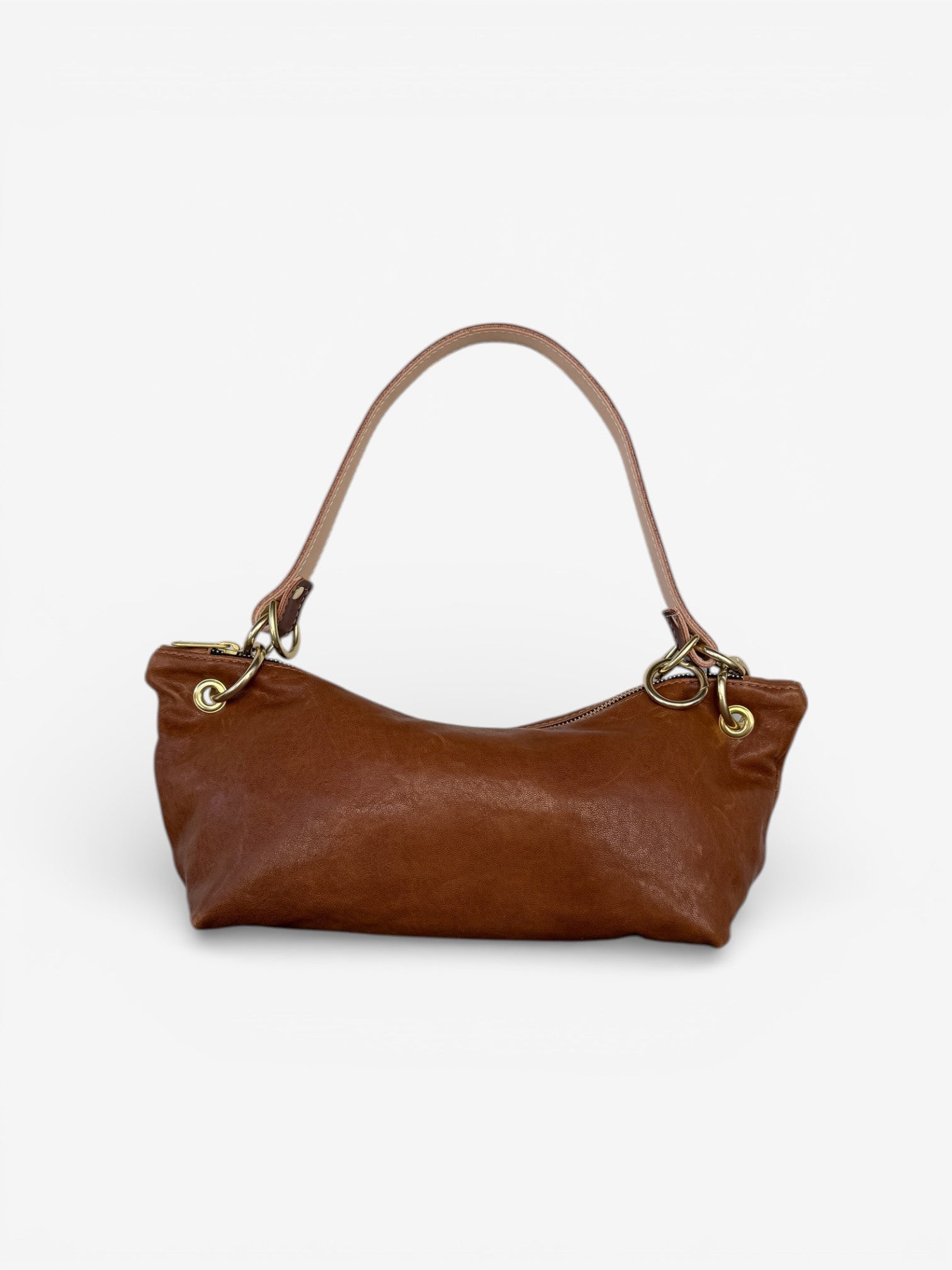 Blair Shoulder Bag, Brown Leather