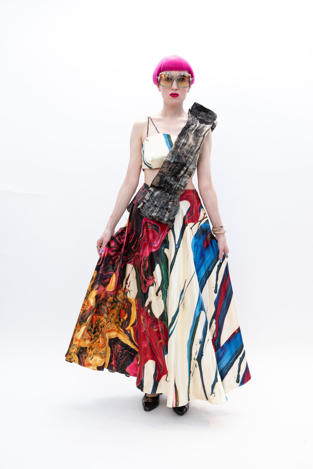 Dress Silk Runway Paris