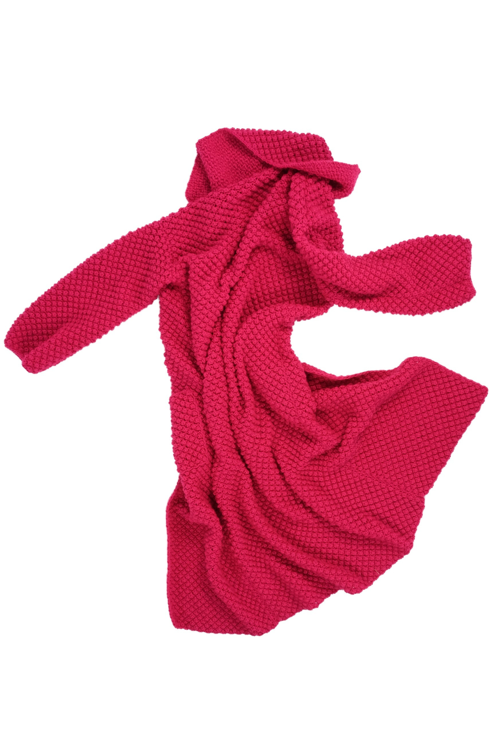 Handmade Cardigan Mohair red