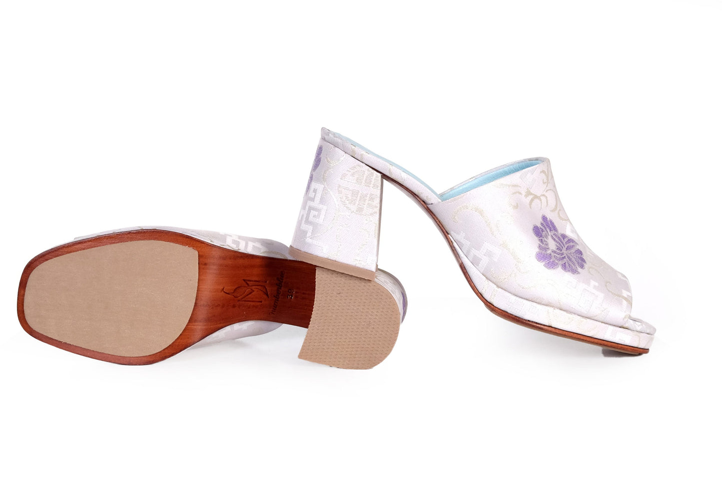 Handmade Slippers Silver